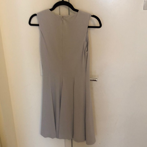 Gray fit and flare Theory dress - Picture 3 of 5